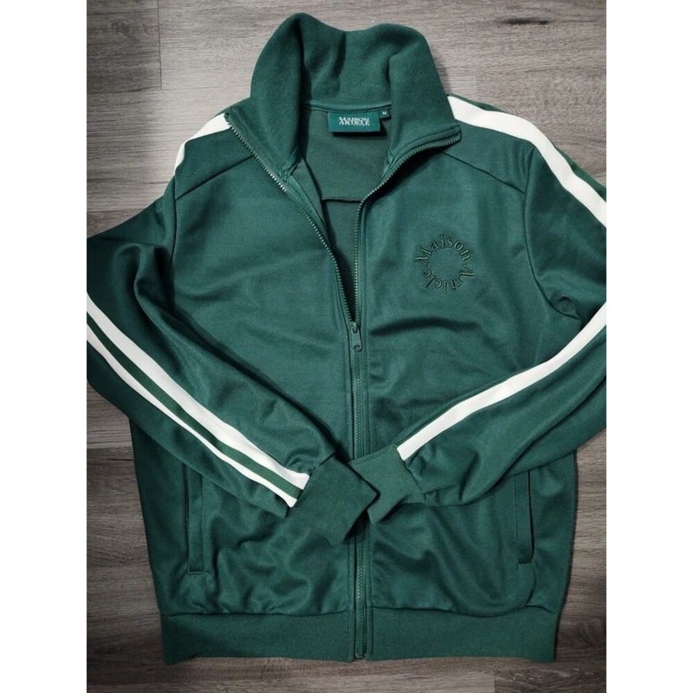 Maison Article Green Track Jacket, a retro-inspired green men's size M